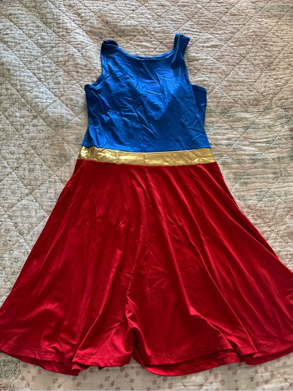 DC Comics Supergirl Dress in Blue, Red & Gold - Picture 4 of 5